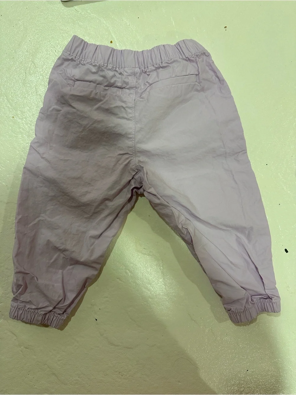 Kids Elastic Waist Lavender Cargo Pants 18-42 Months